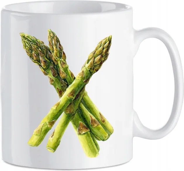 Kerámia bögre Spárga Zöldség Érdekes Ajándék Rajongóknak