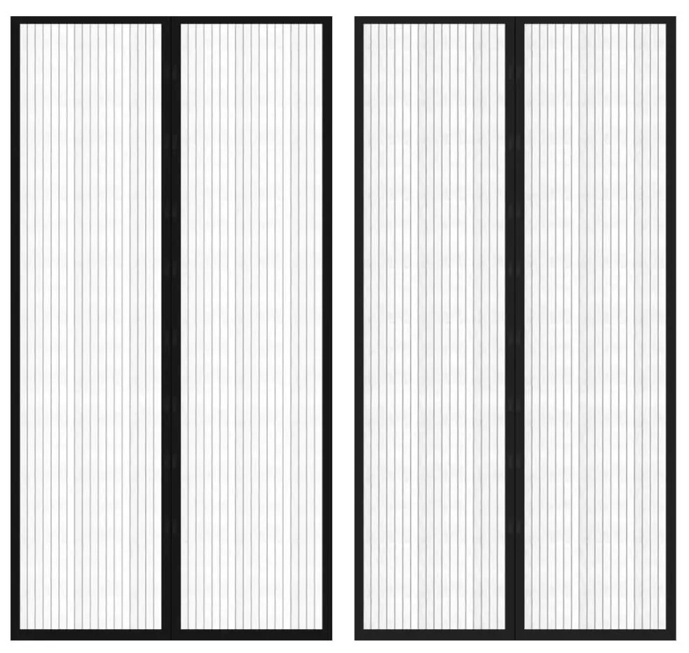 Rovar Ajtó Függöny Tépőzáras Szalaggal Ellátott 210x100 cm 2 db