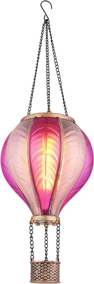 Globo 36136P - LED Függesztett napelemes dekoráció 20xLED/0,5W/3V IP44 Repülő léggömb