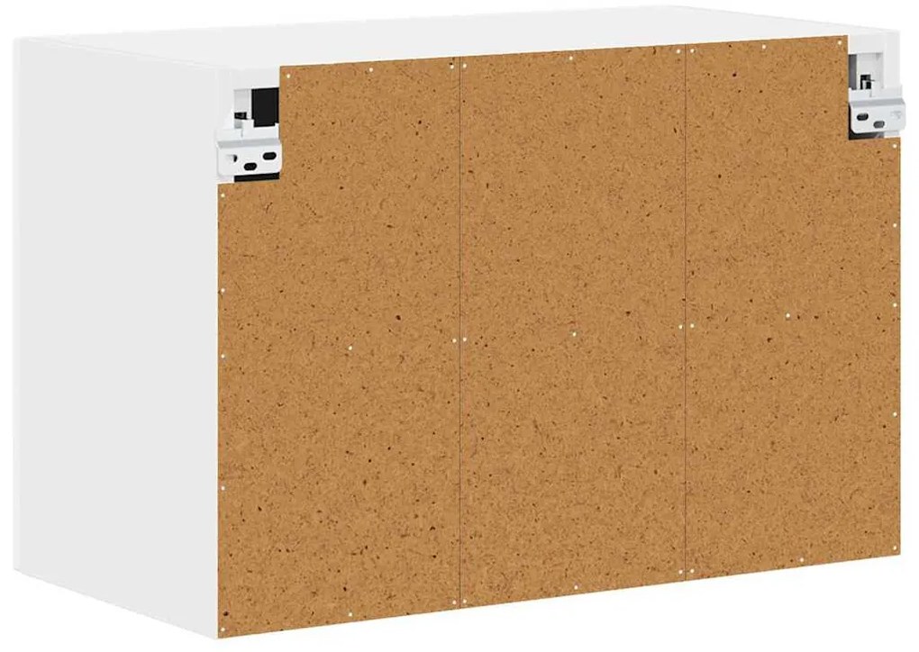 Fali konyhaszekrény 2 pcs Magas Fényű Fehér 60 x 31 x 40 cm