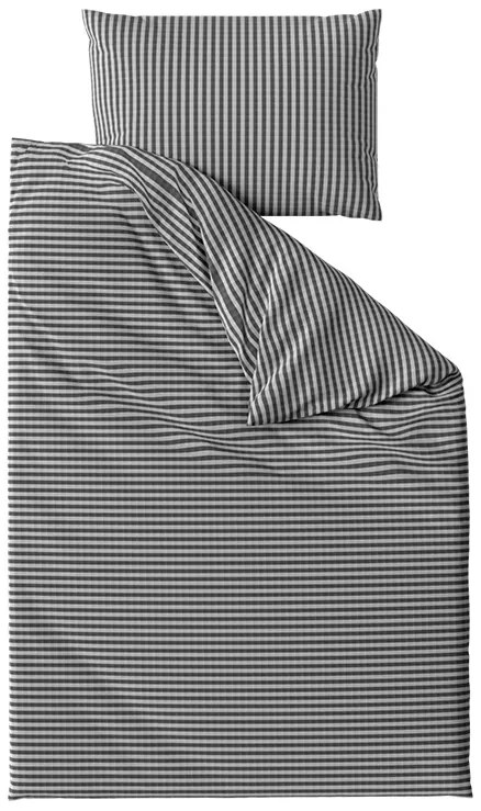 Krepp ágynemű ARLENA BLEND fekete szállodai zsebbel Ágyneműhuzat mérete: 70 x 90 cm | 140 x 200 cm