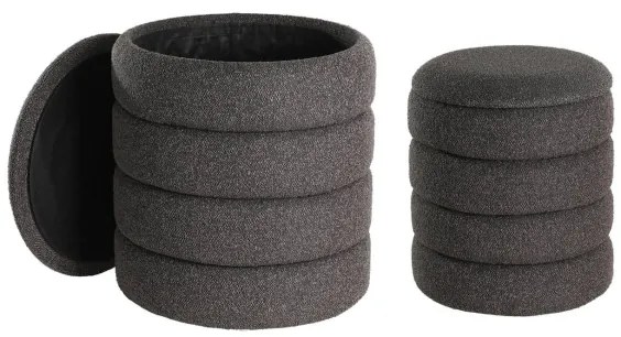 Eglo 424124 - KÉSZLET 2x Taburet AMPAHAKA átm. 33,5/40 cm fekete