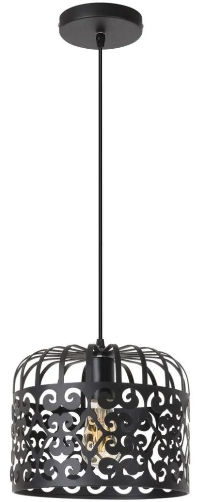 Rabalux 2156 - Csillár ALESSANDRA 1xE27/60W/230V fekete