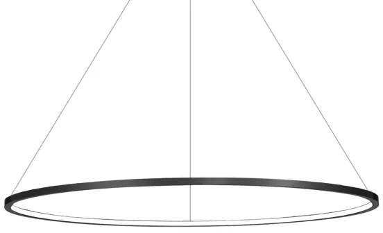 LED csillár SATURNO LED/57W/230V, 100 cm átmérő, IP44, antracit