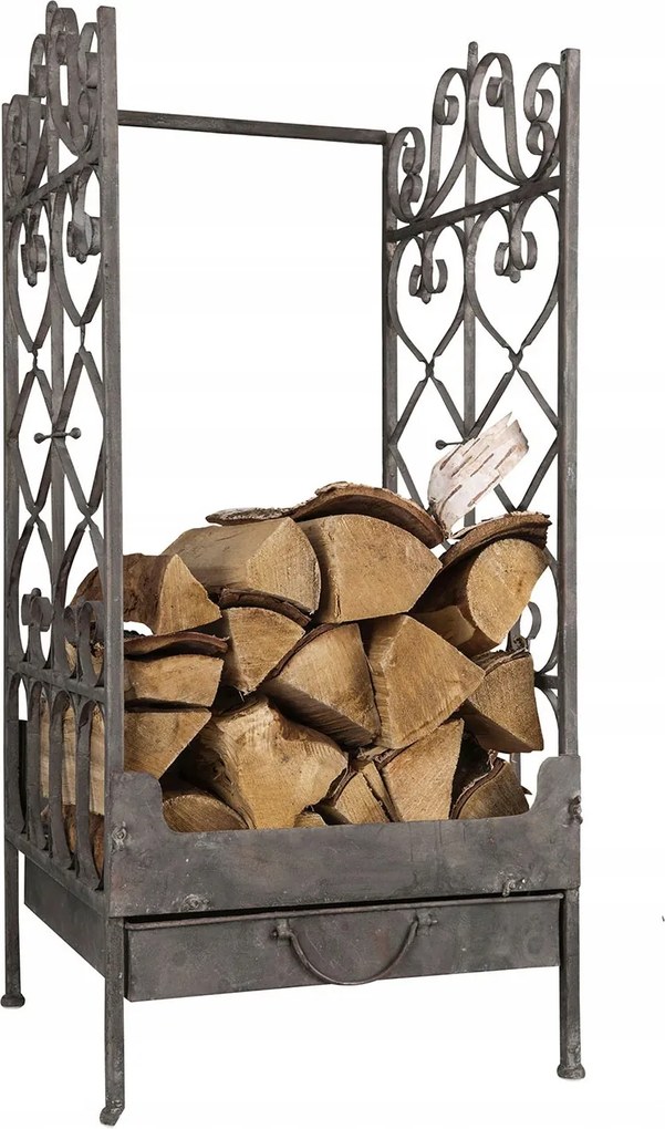 Kosár Fa Kandalló Állvány Nagy fém nagy hordozható a nappaliba