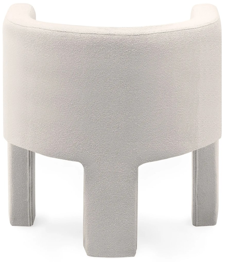 Krém színű design fotel MILU