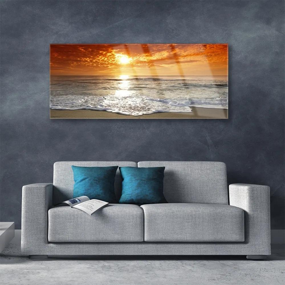 Üvegkép Sea Sun Landscape 120x60 cm