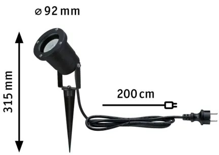 Paulmann 94731 - LED 4,3W IP65 kültéri spotlámpa 230V