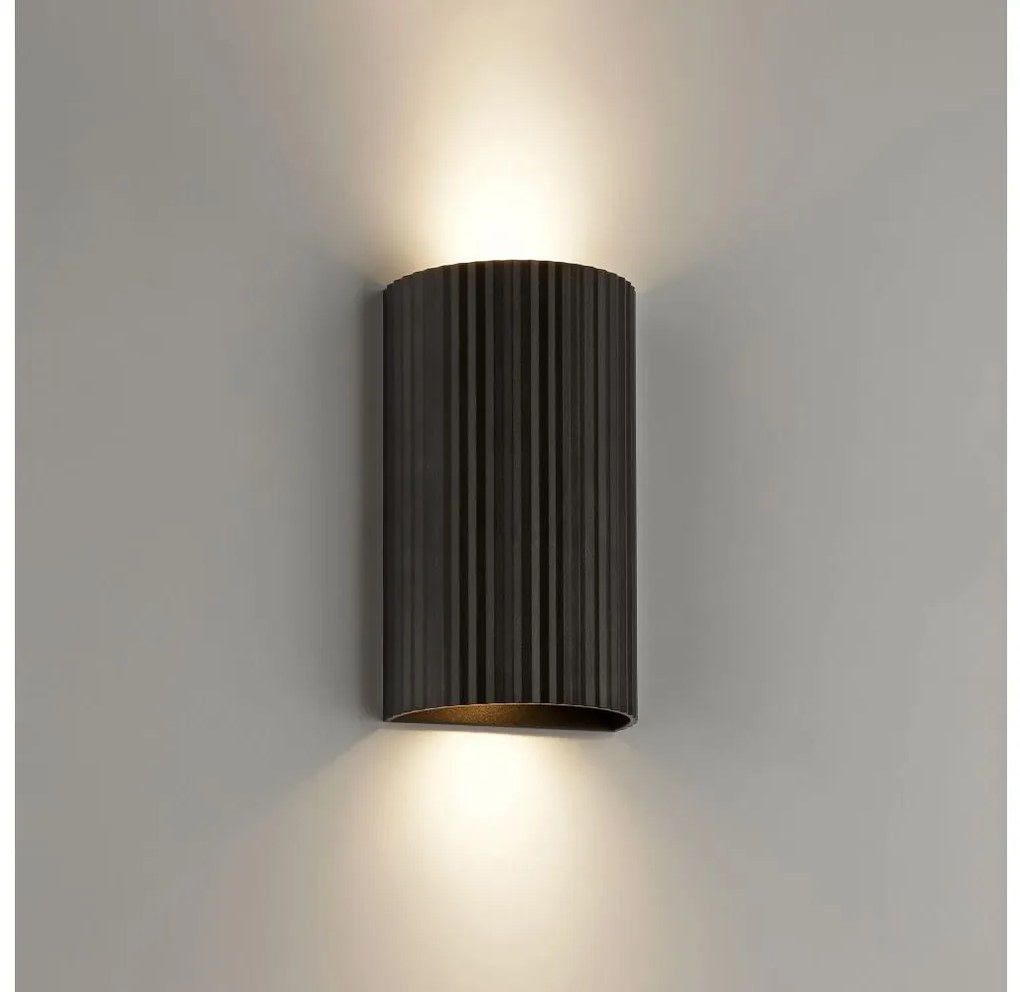 Brilliant - Fali lámpa UNDULA 2xGU10/10W/230V fekete