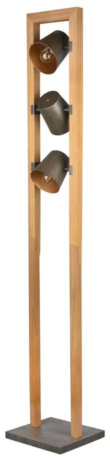 Natúr színű állólámpa fém búrával (magasság 150 cm) Bell – Trio