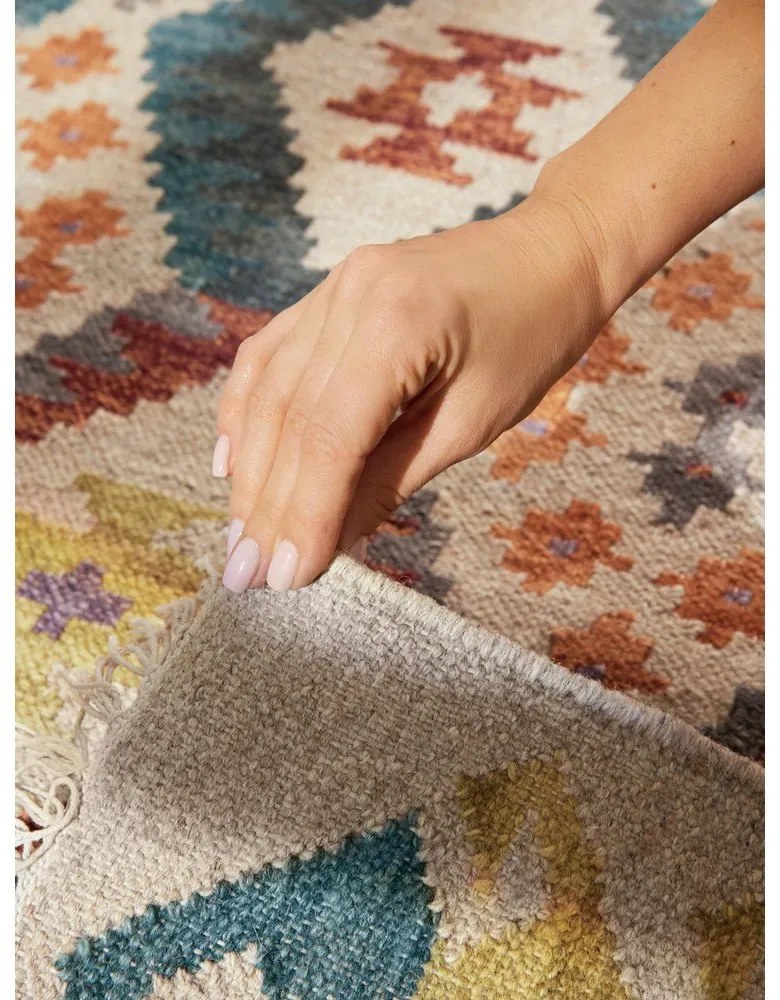 Kétoldalas kézi szövésű gyapjú szőnyeg 160x230 cm Kamal Oasis – Nouristan