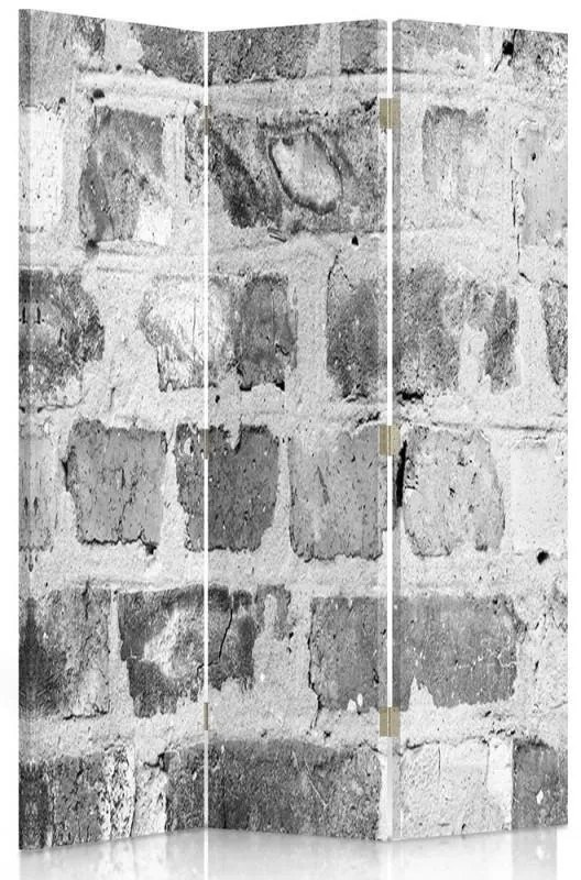 Gario Paraván Téglafal szürke színben Méret: 110 x 170 cm, Kivitelezés: Klasszikus paraván