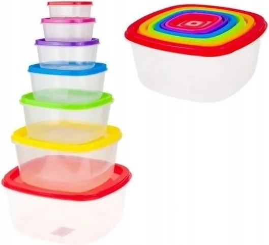 Ételtároló Doboz Szett 7DB-OS Konyhai Fedő