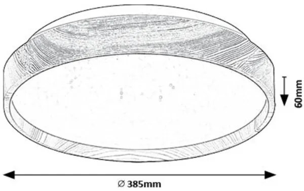 Rabalux 71144 - LED Mennyezeti lámpa LEANA LED/24W/230V 3000K átm. 38 cm