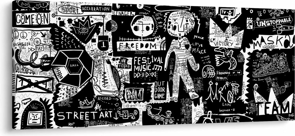 Kép - Graffiti (120x50 cm)