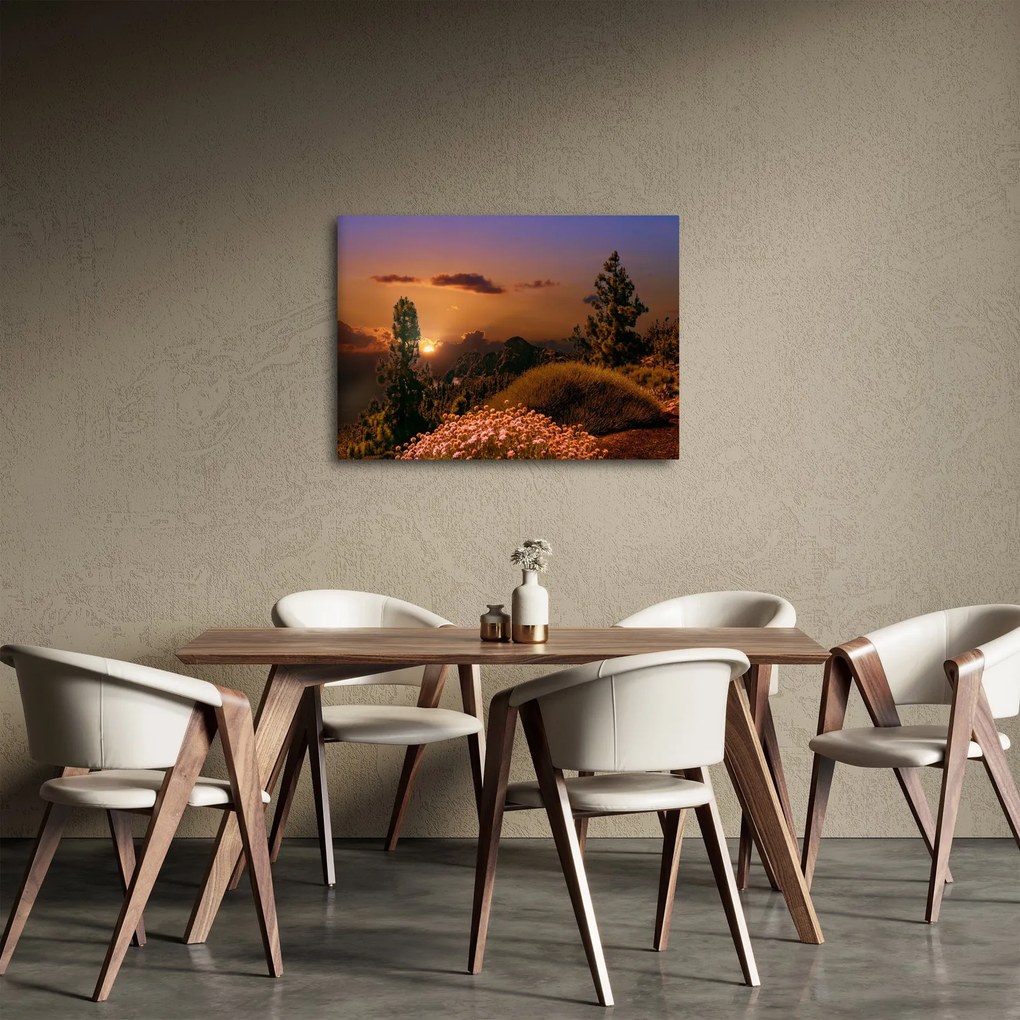 Természet képe naplementekor (70x50 cm)
