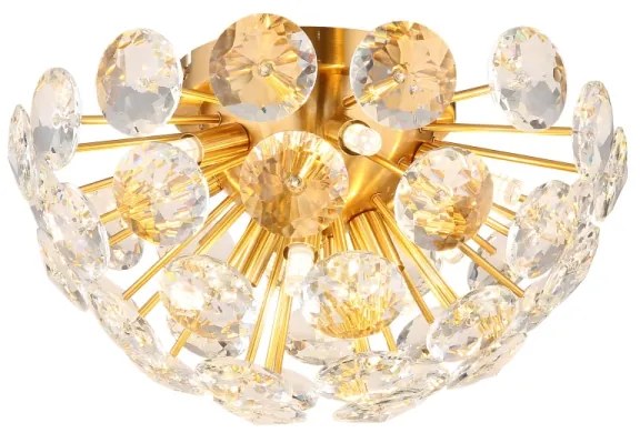 Globo 16047D - Mennyezeti lámpa VIRINA 10xG9/7W/230V arany átm. 39 cm