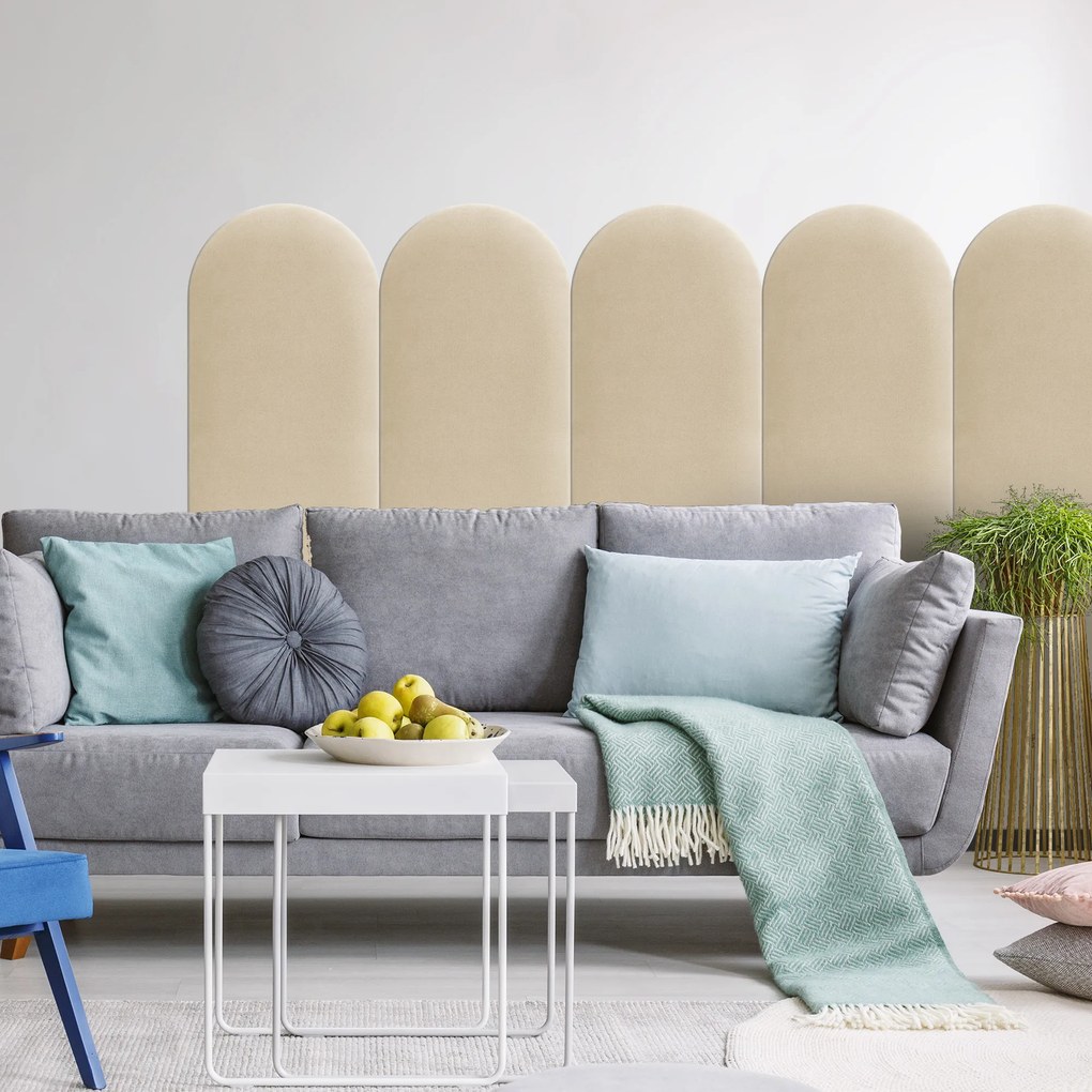 Kárpitozott panel - Íves - 30x100cm Szín: Khaki