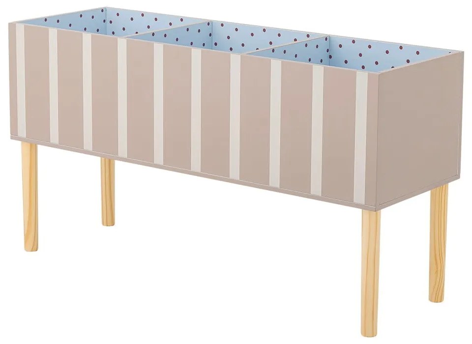 Bézs gyerek könyvespolc 90x50x30 cm Salam – Bloomingville Mini