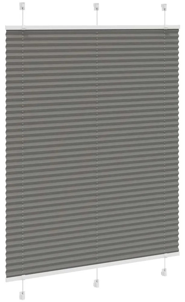 pliszírozott redőny antracit 105x100 cm szövetszélesség 104,4cm