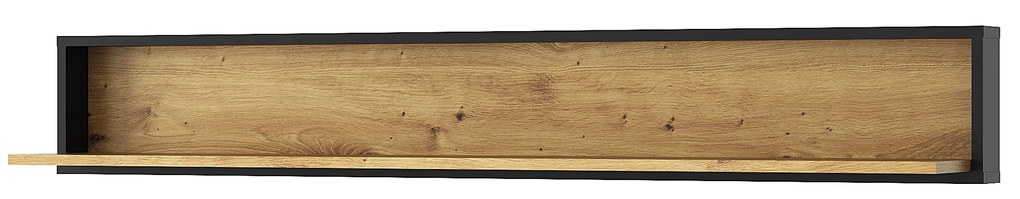 Polc 150 cm Bobbie (artisan tölgy + fekete). 1052780