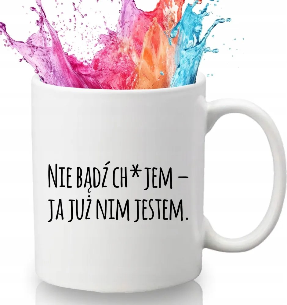 Bögre Fehér 330 ml Kerámia Vicces Ajándék Vicces kütyü Ne Légy Ch*jem