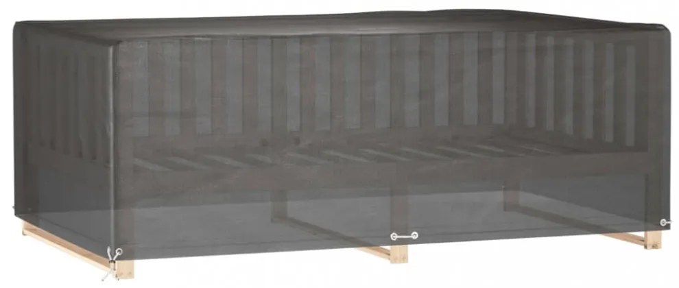 2 db téglalap alakú kerti bútorhuzat 12 fűzőlyukkal 213x132x75