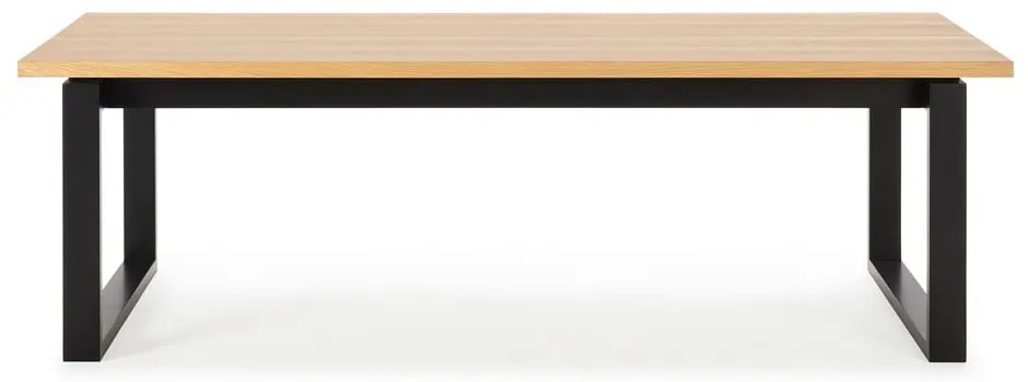 Étkezőasztal tölgyfa dekoros asztallappal 100x220 cm Rina – Marckeric