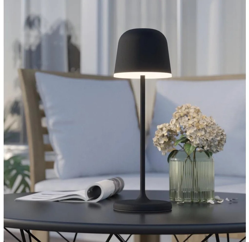 Eglo 900457-LED Dimmelhető kültéri lámpa MANNERA 2,2W/5V 1800 mAh fekete IP54