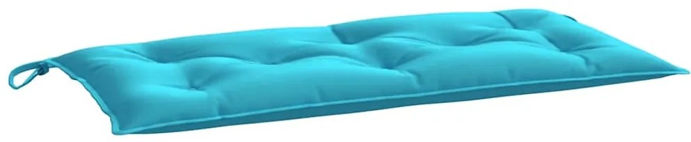 2 db türkizkék szövet kerti padpárna 100 x 50 x 7 cm