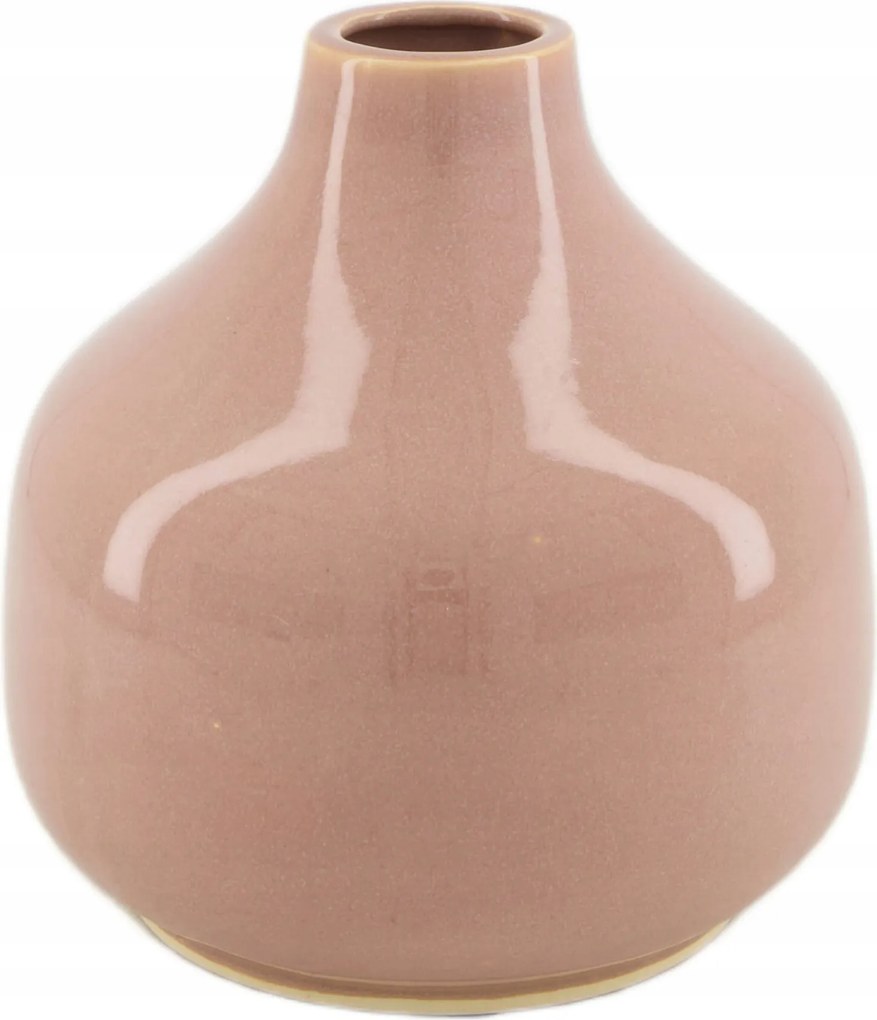 Kerámia váza világos barna 17.5cm