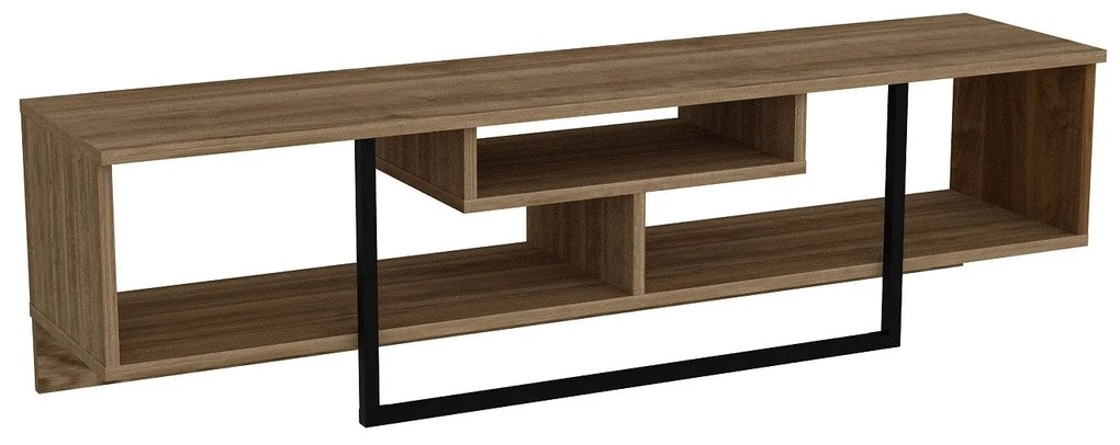 TV szekrény Asal (150) - Walnut, Black