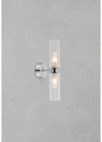 Markslöjd 109027 - Fürdőszobai fali lámpa RIMINI 2xG9/20W/230V IP44 fényes króm