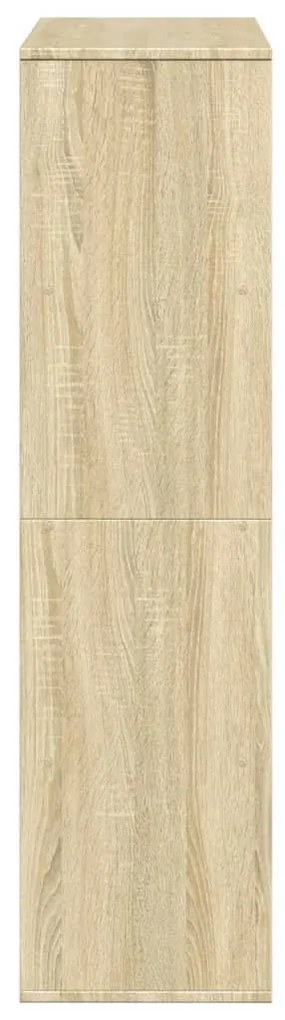 sonoma tölgy színű szerelt fa térelválasztó 100 x 33 x 125,5 cm