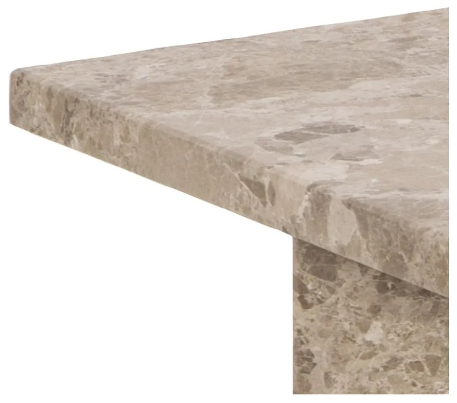 Bézs márvány dohányzóasztal 90x90 cm Vega – Actona