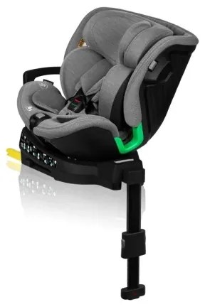 Lionelo - Forgatható autós gyerekülés bázissal HARMONY i-Size 40-150 cm fekete/szürke