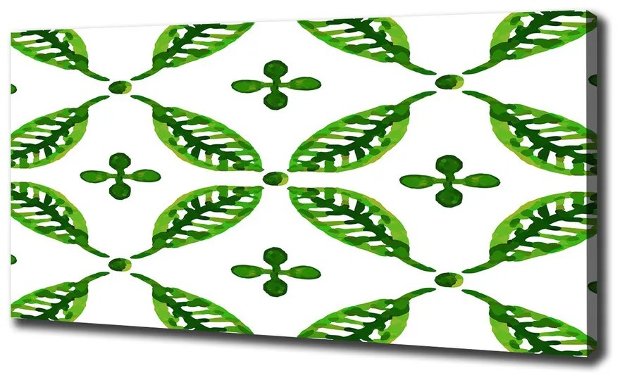Fali vászonkép Zöld levelek pl-oc-140x70-f-95994789