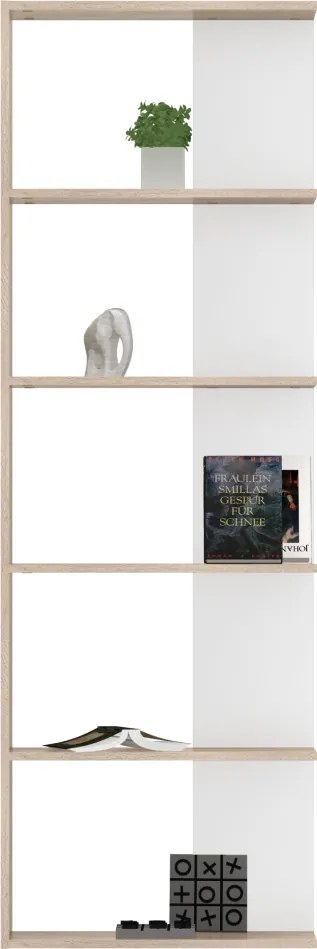 Polcállvány, sonoma tölgy/fehér, AGATIO