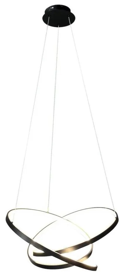 LED Csillár zsinóron EMPOLI LED/55W/230V fekete