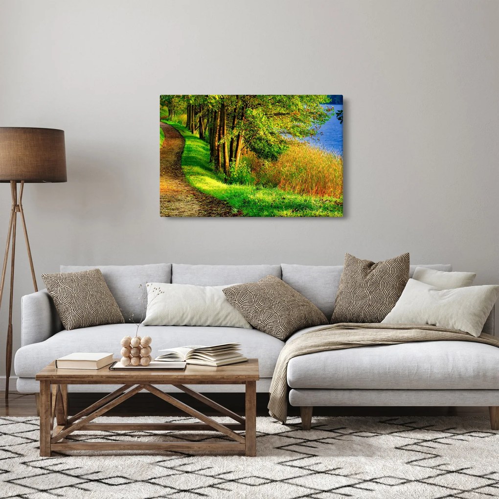 A víz menti sétányok képe (90x60 cm)