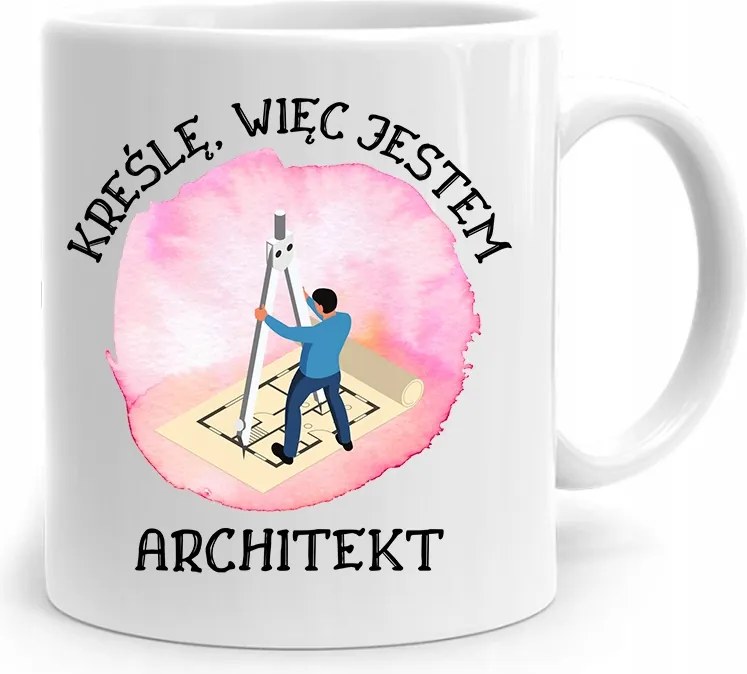 Építész Bögre Tervező Rajzok Tehát Vagyok Nyomtatott Fényképpel