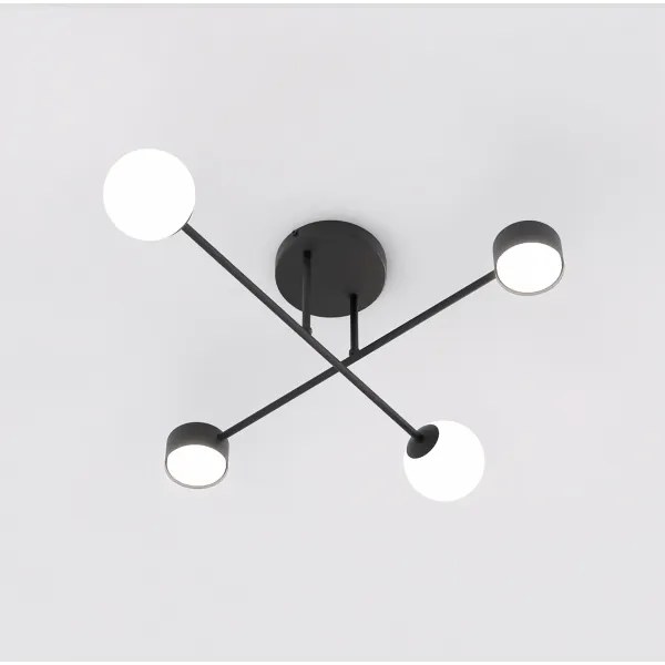 Felületre szerelhető csillár HOLON 2xG9/8W/230V + 2xGX53/12W fekete