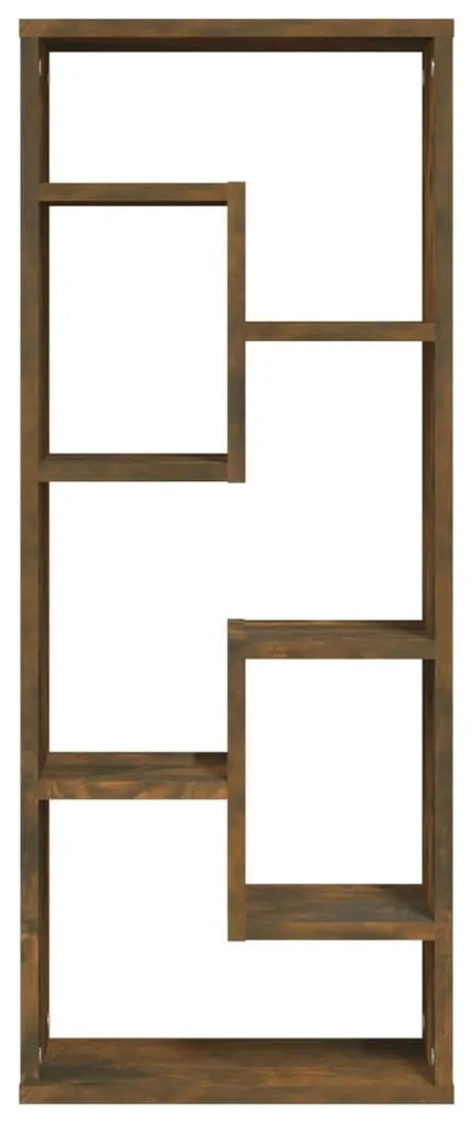 füstös tölgy színű szerelt fa fali polc 36 x 16 x 90 cm