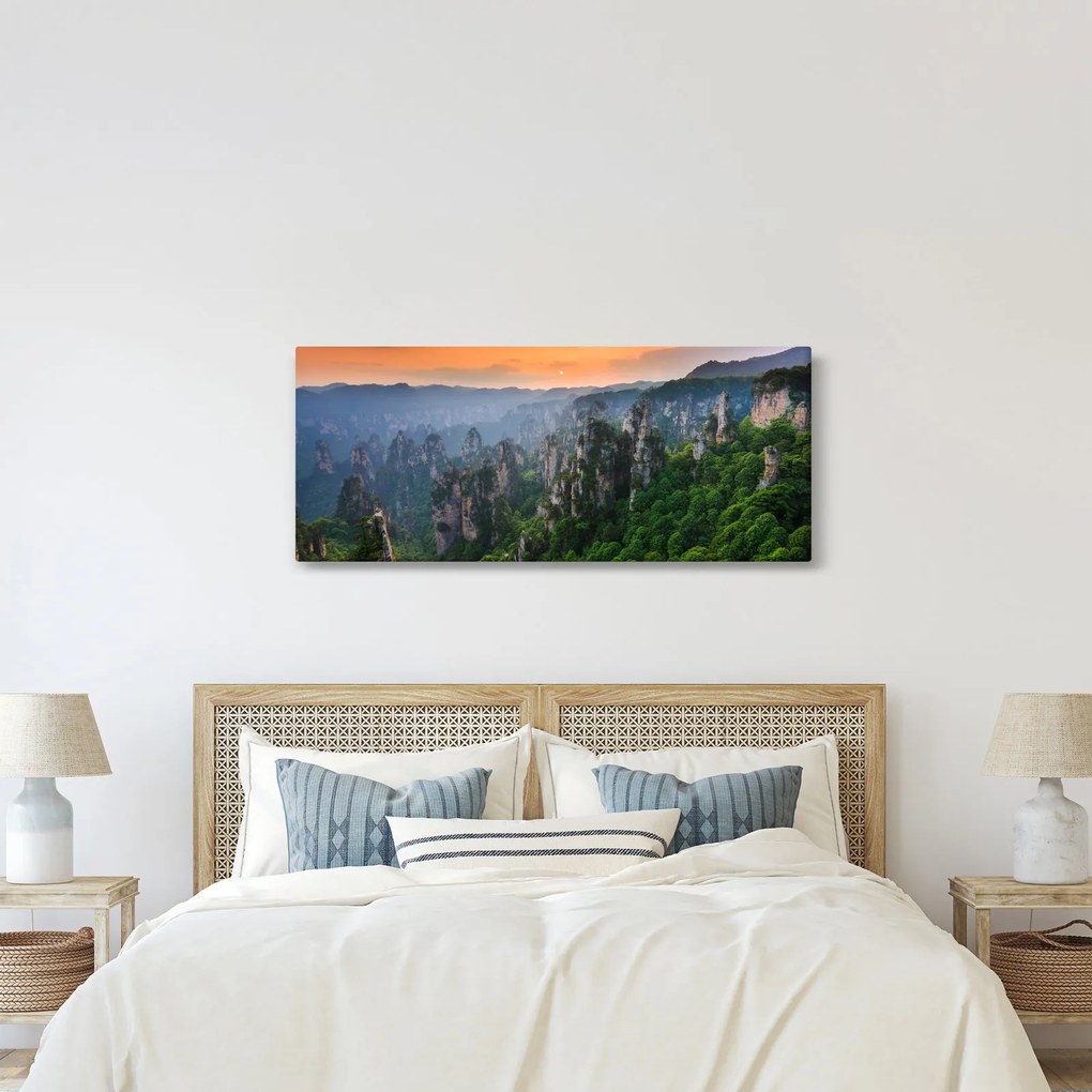 Kép - Zhangjiajie Nemzeti Erdei Park (120x50 cm)
