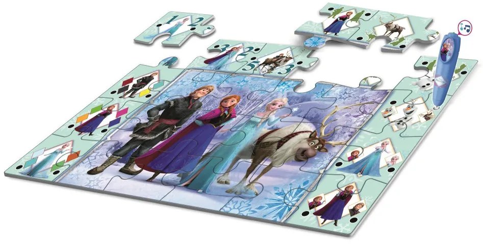 Disney Jégvarázs Ice Kingdom interaktív 24 db-os puzzle Clementoni