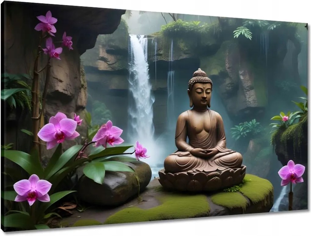Vászonkép 90x60 Meditáló Buddha
