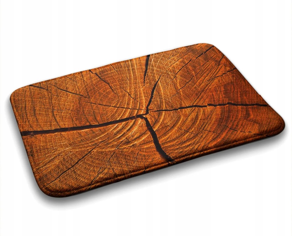 Fürdőszobaszőnyeg mix fatörzs mintás 75x45 cm