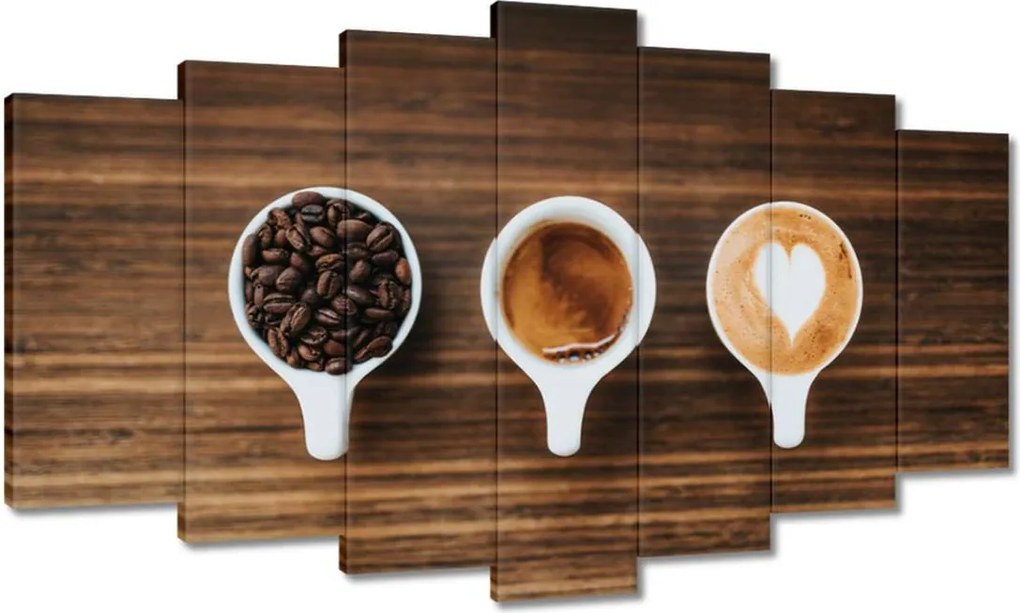 Vászonkép 140x80 Kávé a csészék szakértőjének