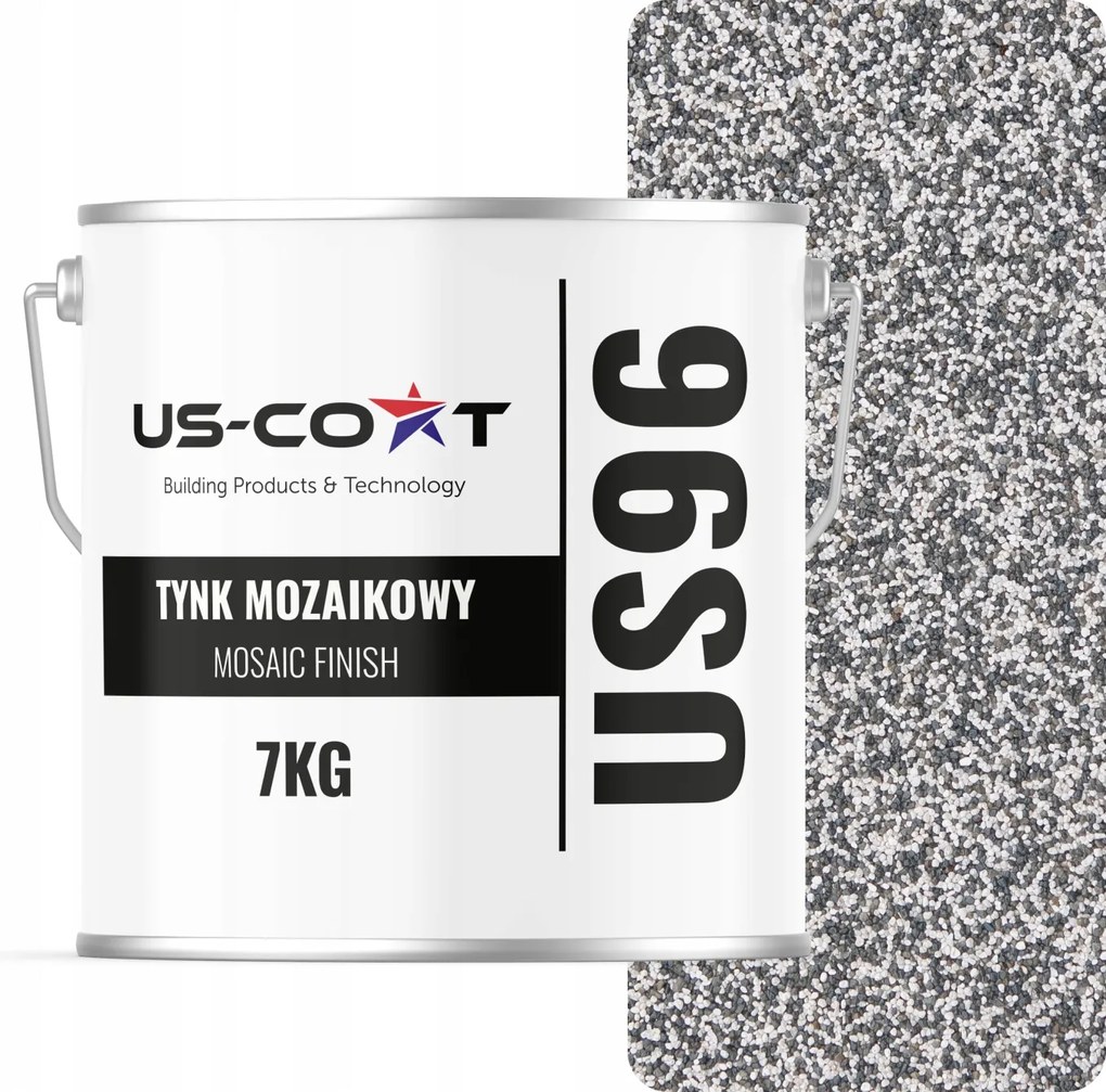 Mozaik Vakolat Mozaik 7KG Szürke Világos M22 Dekoratív Gyanta Homlokzat