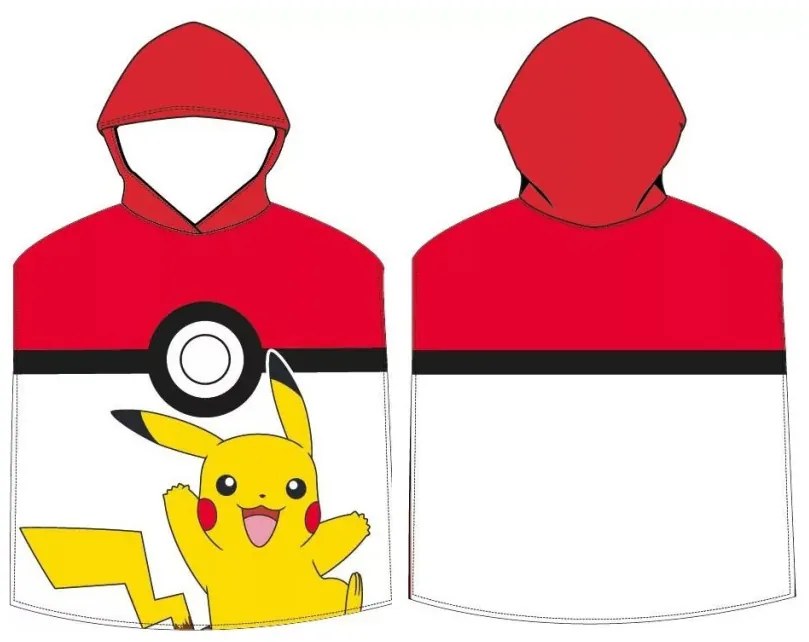 Pokémon Pokeball strand törölköző poncsó 50x115 cm